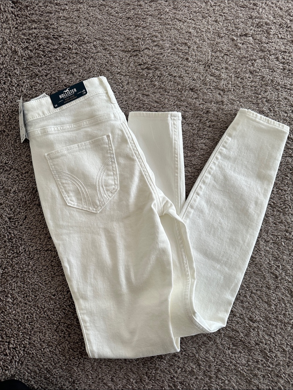 Hollister Women’s Off-White Skinny Jeans
